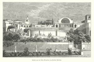 Villa des römischen Kaisers Hadrian in Tivoli, Italien von German School