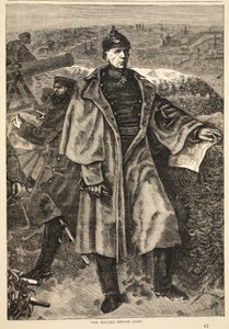 Von Moltke vor Paris, November 1870, Illustration aus Cassells Geschichte des Krieges zwischen Frankreich und Deutschland, 1870-1871