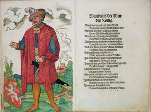 Wandalus, König der Wenden, aus Der Ursprung der ersten zwölf alten Könige und Fürsten der deutschen Nation, 1543 von German School