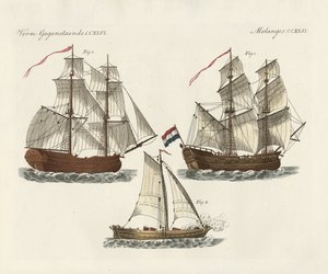 Kriegsschiffe verschiedener Art von German School