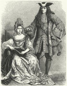 Wilhelm III. und Maria II., König und Königin von England (Gravur)