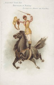 Reiterin des Barnum und Bailey Zirkus von German School
