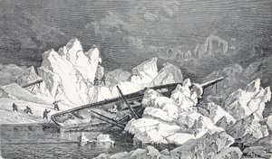 Wrack der Hansa, London, 1874