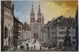 Würzburg. (Gravur, ca. 1830) von German School