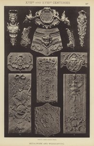 17. und 18. Jahrhundert, Metallarbeiten und Holzschnitzereien von German School