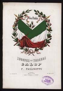 Zouaven und Türken, Galopp von F. Fasanotti, Notenblatt