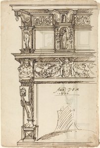 Palastkamin mit Merkur und Hoffnung [recto]