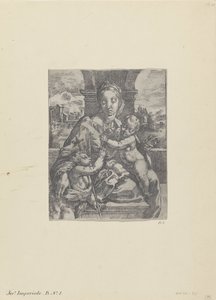 Maria mit Kind und dem jungen Johannes dem Täufer von Gerolamo Imperiale