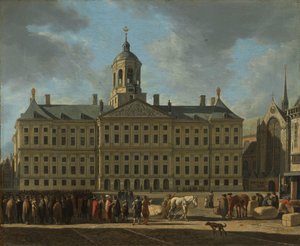 Das Rathaus am Dam-Platz, Amsterdam von Gerrit Berckheyde