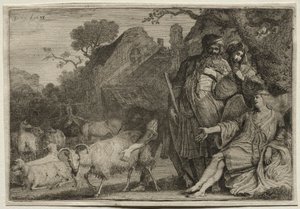 Ein Engel kündigt die Geburt von Abrahams Sohn an, 1638