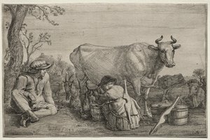 Die Milchmagd von Gerrit Claesz. Bleker
