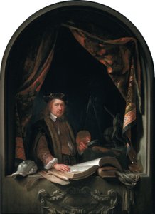 Selbstporträt von Gerard Dou (1613-1675) von Gerrit Dou