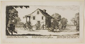 Szene des Plünderns, Platte vier aus Die großen Leiden des Krieges