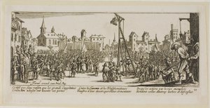 Der Strappado, Platte zehn aus Die großen Leiden des Krieges