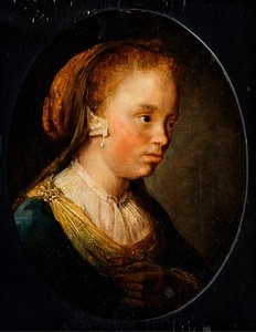Porträt eines jungen Mädchens von Gerrit or Gerard Dou