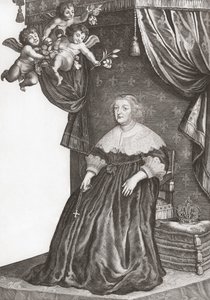 Marie de Medici, Königin von Frankreich. Porträt (Druck)