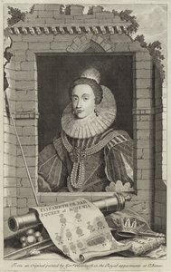 Porträt von Elizabeth Stuart, Königin von Böhmen von Gerrit van Honthorst