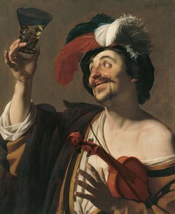 Der glückliche Geiger von Gerrit van Honthorst
