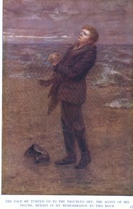 Das Gesicht, das er dem unruhigen Himmel zuwandte, die Qual seiner Gestalt, bleiben mir bis heute in Erinnerung
