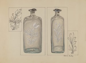 Likörflasche, ca. 1936 von Gertrude Lemberg