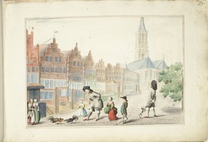 Hahnenkampf in der Sassenstraat in Zwolle