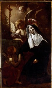 Heilige Rita von Cascia in Ekstase