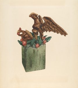 Eichhörnchen und Adler, um 1939 von Giacinto Capelli