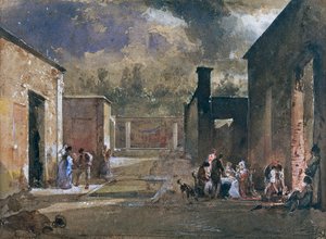 Ein Nachtmahl im Haus des Sallust in Pompeji