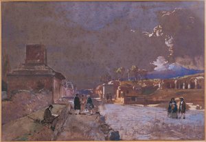 Die Straße der Gräber in Pompeji