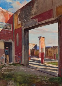 Das Haus der Kastor und Pollux in Pompeji mit einem offiziellen Führer, mit Ergänzungen von einem Borbone-Schüler