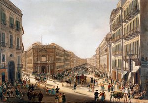Ansicht der Straße Toledo in Neapel