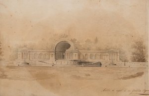 Studie einer Arkade für Zarskoje Selo von Giacomo Antonio Domenico Quarenghi