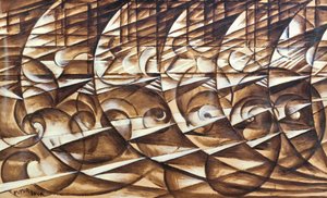 Dynamische Expansion und Geschwindigkeit von Giacomo Balla