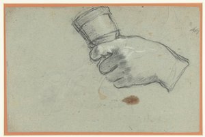 Eine Hand, die eine Glocke hält