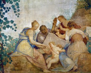 Konzert von Giovanni Battista Zelotti. Italien