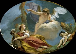 Hagar und Ismael in der Wüste, ca. 1728 von Giambattista Tiepolo