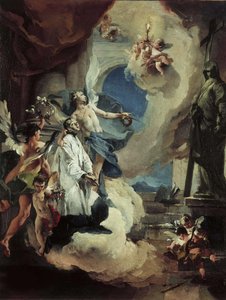 Der heilige Aloysius Gonzaga in Herrlichkeit, ca. 1725