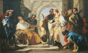 Die Schutzheiligen der Familie Crotta von Giambattista Tiepolo