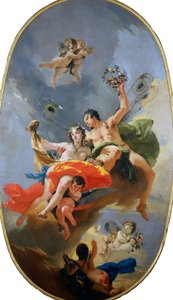 Der Triumph von Zephyr und Flora von Giambattista Tiepolo