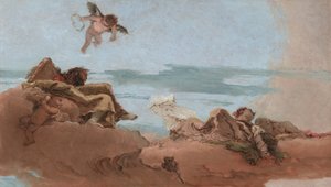 Studie für eine Decke mit der Personifikation des Rats