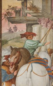 Zentrales Kirchenschiff, Fünfte Nordspanne, Anbetung der Weisen, Gian Francesco Bembo von Gian Francesco Bembo