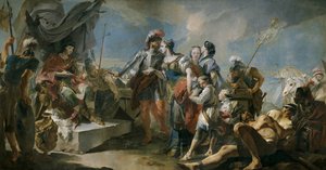 Königin Zenobia vor Kaiser Aurelian