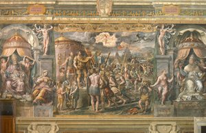 Die Erscheinung des Kreuzes vor Kaiser Konstantin, 1517-1524