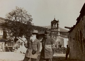 Album "Bilder des Krieges II": Italienische Soldaten in Val Chiusone nach Podsenica, 09/1917 (s/w Foto)