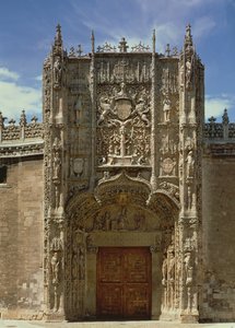 Eingangsfront (Museo Nacional de Escultura Religiosa), erbaut 1488-96 von Gil de Siloe