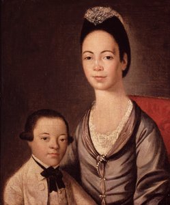 Mrs. Aaron Lopez und ihr Sohn Joshua von Gilbert Stuart