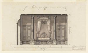 Bettalkoven für den Herzog von Orléans, Palais Royal, Paris