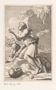 David nach dem Töten von Goliath