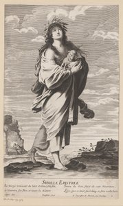 Sibylle von Erythrae, im Hintergrund Maria mit Kind (Sibillen) von Gilles Rousselet