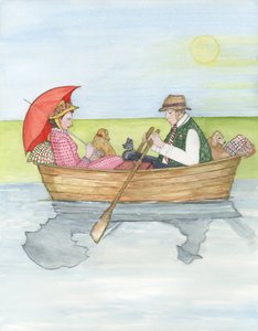 Auf dem Fluss, 2018 von Gillian Lawson